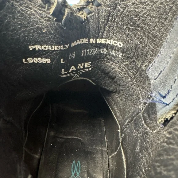 Lane Women's Blue Ankle Boots Size 6 1/2 - Picture 5 of 6